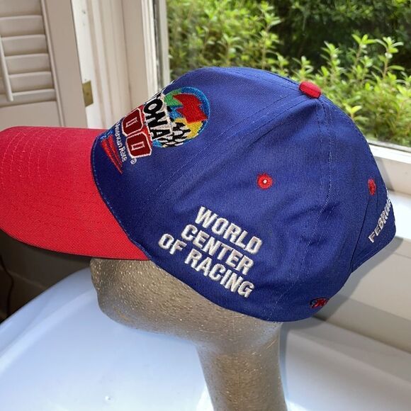 Vtg Nascar 2000 Daytona 500 The Great American Race red & blue snap back cap - Picture 5 of 7